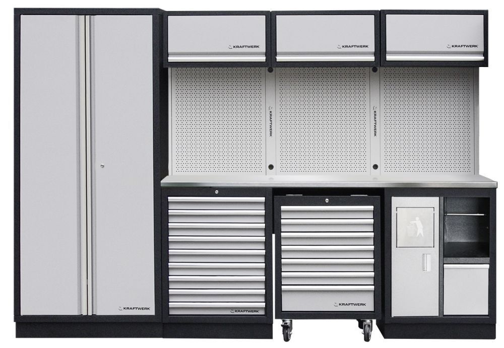 Kraftwerk MOBILIO 4 Element Werkstatt Schrankwand 2041,5 x 463 x 38 mm Produktbild Kraftwerk MOBILIO 4 Element Werkstatt Schrankwand 2041,5 x 463 x 38 mm