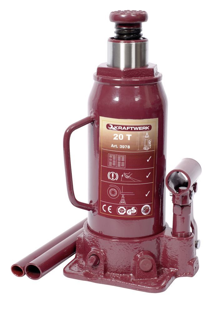 KRAFTWERK Hydraulischer Flaschen Wagenheber 20T Produktbild KRAFTWERK Hydraulischer Flaschen Wagenheber 20T