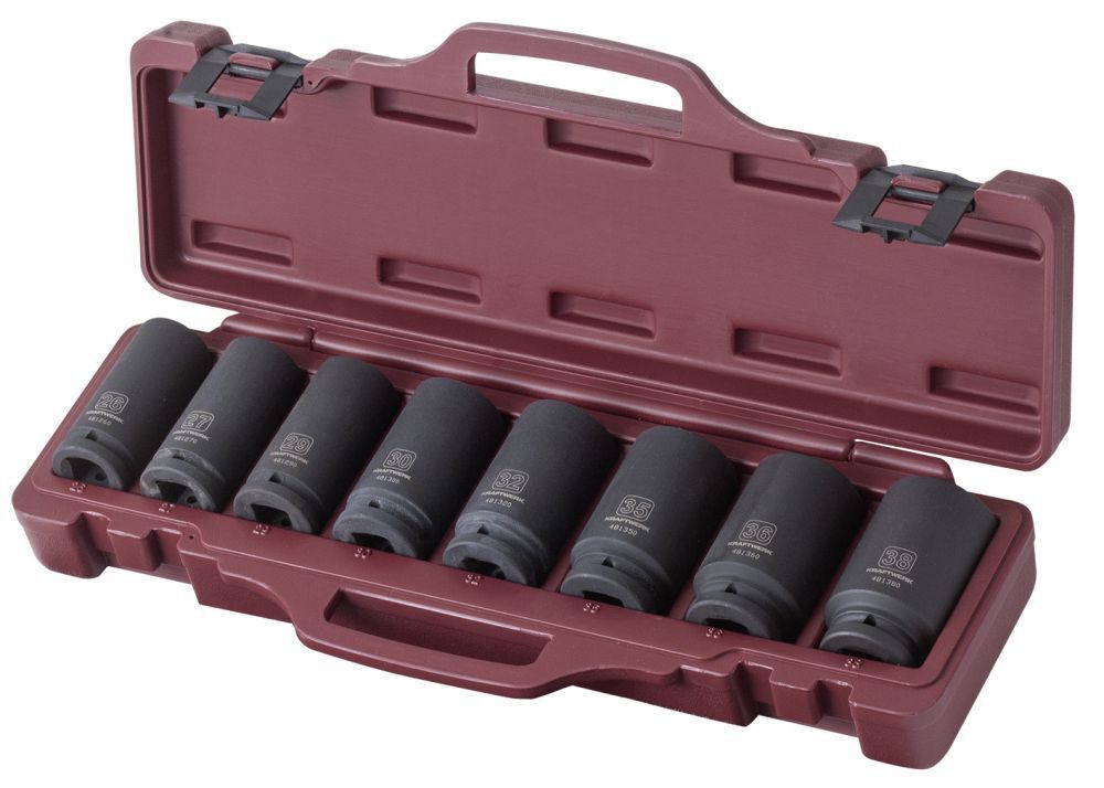 KRAFTWERK Schlag Steckschlüssel Satz lang 3/4" 8 Teile Produktbild KRAFTWERK Schlag Steckschlüssel Satz lang 3/4" 8 Teile