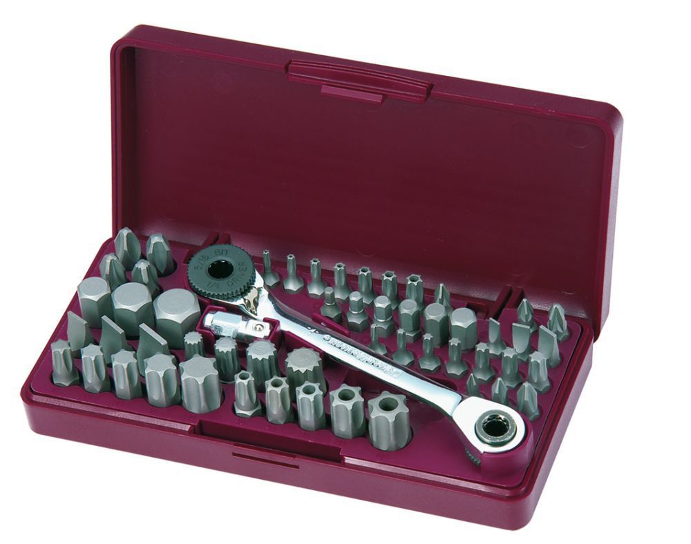 KRAFTWERK Tribit-Werkzeugsatz 1/4"+5/16" 55 Teile Produktbild KRAFTWERK Tribit-Werkzeugsatz 1/4"+5/16" 55 Teile