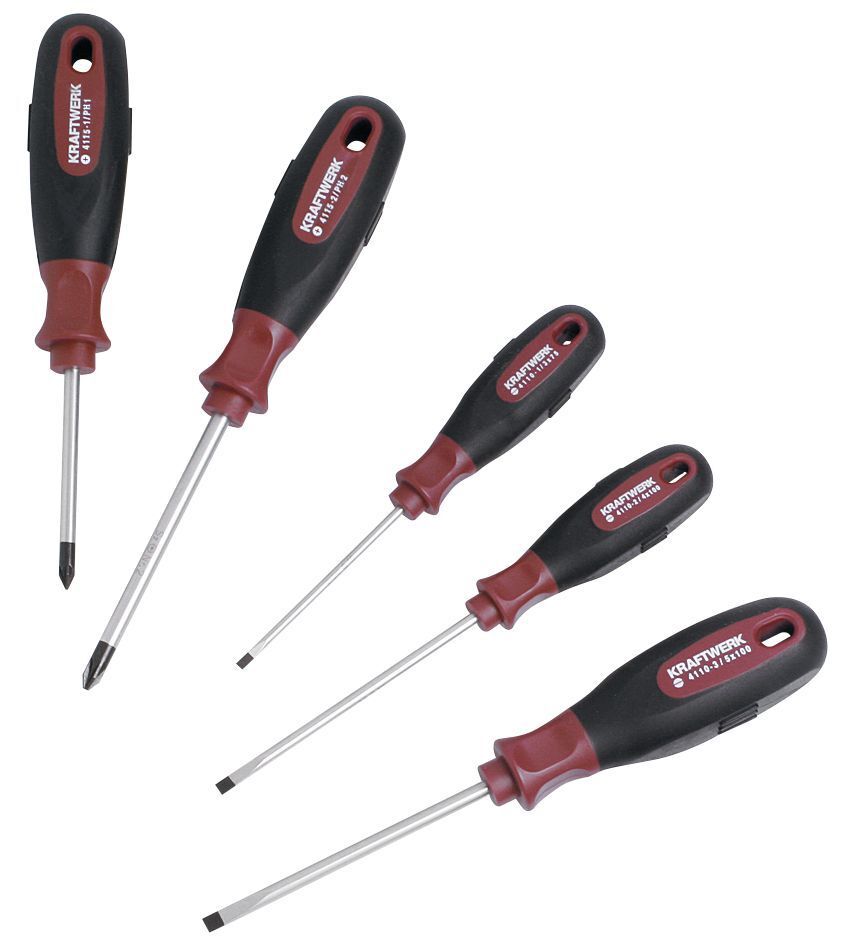 KRAFTWERK ergokraft Schraubendrehersatz -/PH 5 Teile Produktbild KRAFTWERK ergokraft Schraubendrehersatz -/PH 5 Teile