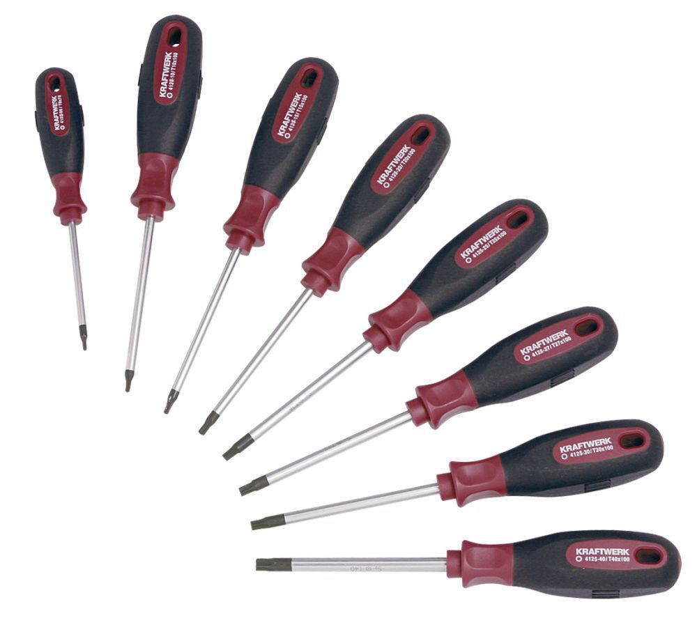 KRAFTWERK ergokraft TX Schraubendrehersatz 8 Teile Produktbild KRAFTWERK ergokraft TX Schraubendrehersatz 8 Teile