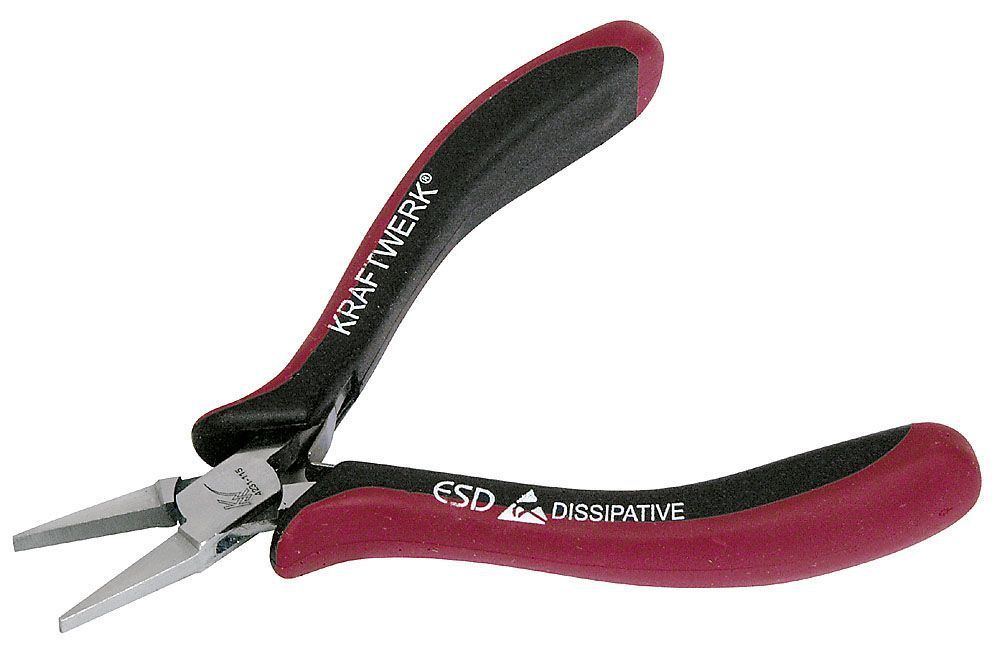 KRAFTWERK hightech Elektronik Flachzange 115 mm Produktbild KRAFTWERK hightech Elektronik Flachzange 115 mm