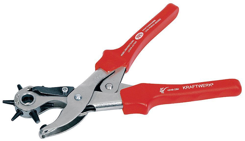 KRAFTWERK hightech Hebel Revolverlochzange 250 mm Produktbild KRAFTWERK hightech Hebel Revolverlochzange 250 mm