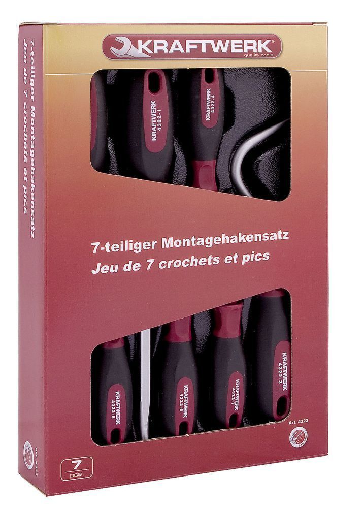 KRAFTWERK Haken und Abzieher Satz 7 Teile Produktbild KRAFTWERK Haken und Abzieher Satz 7 Teile