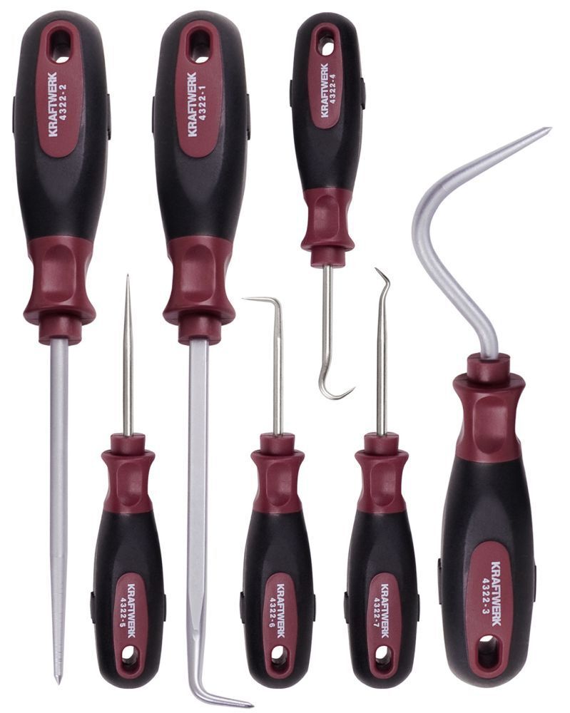 KRAFTWERK Haken und Abzieher Satz 7 Teile Produktbild KRAFTWERK Haken und Abzieher Satz 7 Teile bild 2