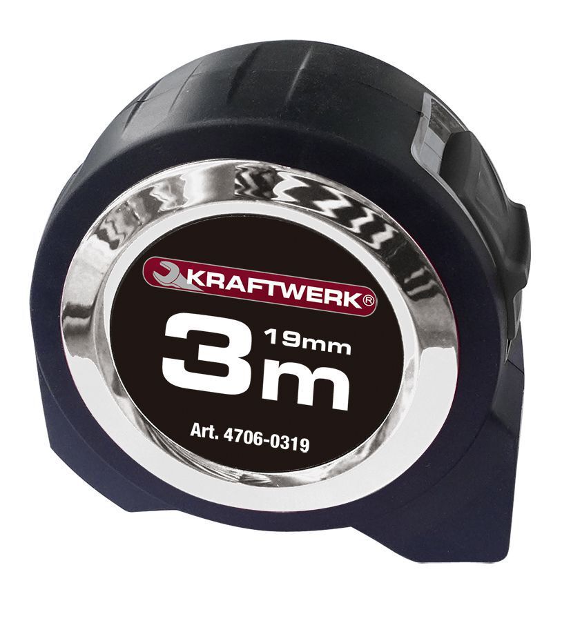KRAFTWERK Rollmeter 3 m x 19 mm KRAFTWERK Rollmeter 3 m x 19 mm