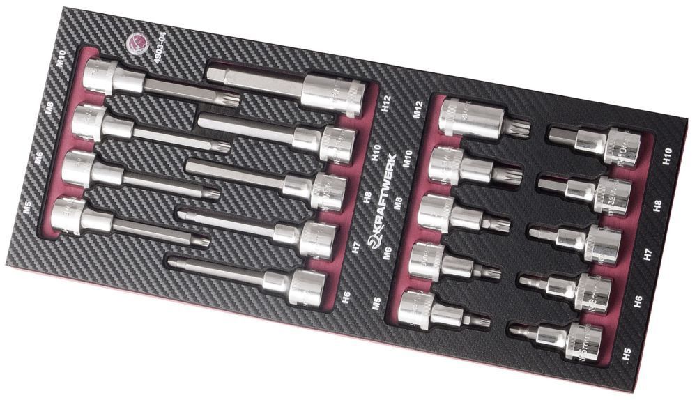 KRAFTWERK Bit Stecknussssatz 1/2" EVA3 19 Teile Produktbild KRAFTWERK Bit Stecknussssatz 1/2" EVA3 19 Teile