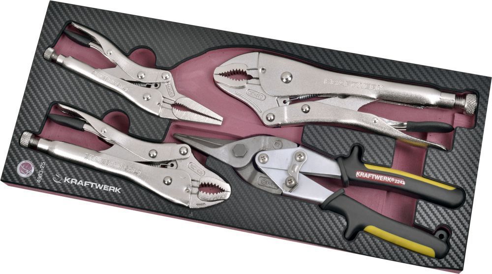 KRAFTWERK EVA3 Gripzangen Blechschere Schale 4 Teile Produktbild KRAFTWERK EVA3 Gripzangen Blechschere Schale 4 Teile