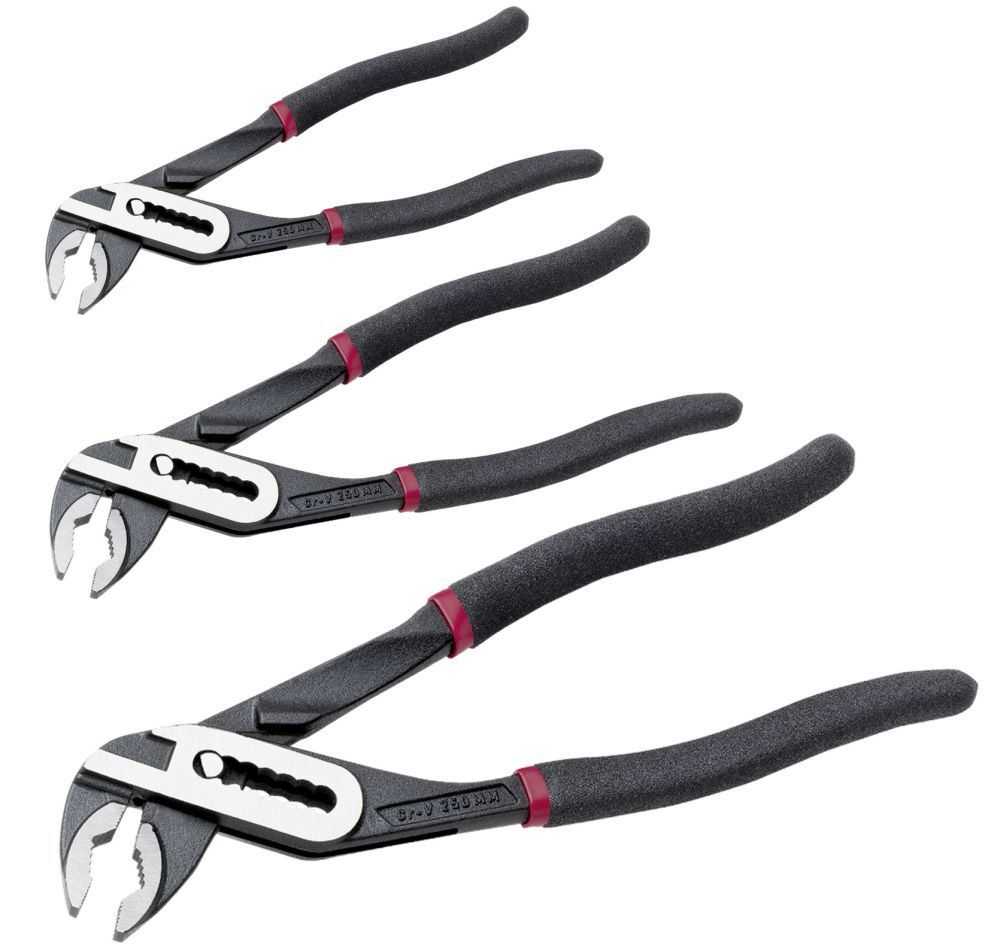 KRAFTWERK ergokraft Wasserpumpenzangen Satz 3 Teile Produktbild KRAFTWERK ergokraft Wasserpumpenzangen Satz 3 Teile