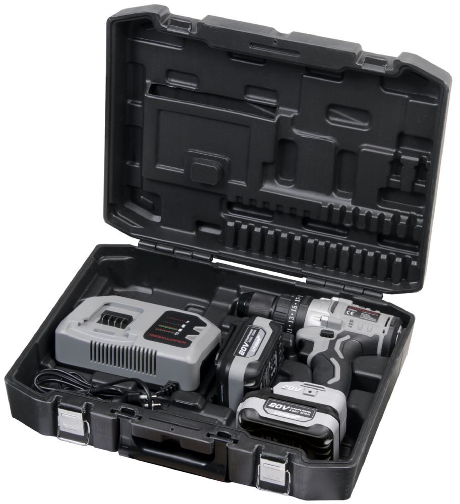 Kraftwerk Akku Schlagbohrmaschine 20V 4Ah 100Nm 2 Akkus Produktbild Kraftwerk Akku Schlagbohrmaschine 20V 4Ah 100Nm 2 Akkus