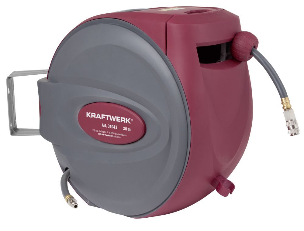 Kraftwerk Auto Druckluft Schlauchaufroller 30+2m Kraftwerk Auto Druckluft Schlauchaufroller 30+2m