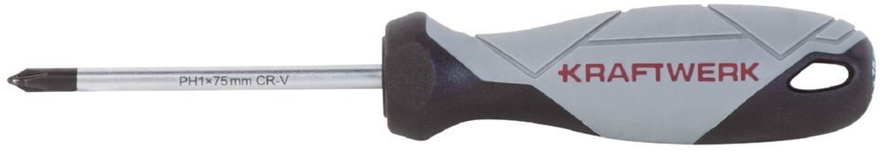 Kraftwerk BASIC LINE Schraubendreher PH1 x 75 mm Produktbild Kraftwerk BASIC LINE Schraubendreher PH1 x 75 mm