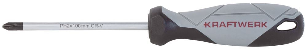 Kraftwerk BASIC LINE Schraubendreher PH2 x 100 mm Produktbild Kraftwerk BASIC LINE Schraubendreher PH2 x 100 mm