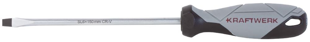 Kraftwerk BASIC LINE Schraubendreher Schlitz 6.0 x 150 mm Produktbild Kraftwerk BASIC LINE Schraubendreher Schlitz 6.0 x 150 mm
