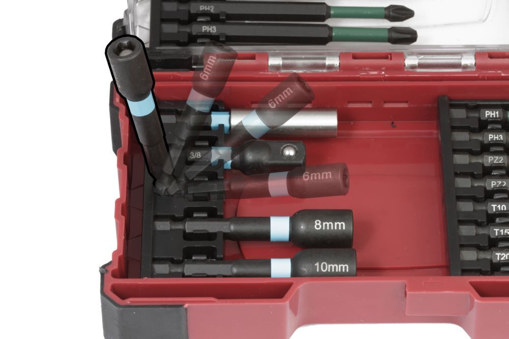 Kraftwerk Bit Box Profi Impact Control 1/4 Zoll Satz 29 teilig Produktbild Kraftwerk Bit Box Profi Impact Control 1/4 Zoll Satz 29 teilig bild 4