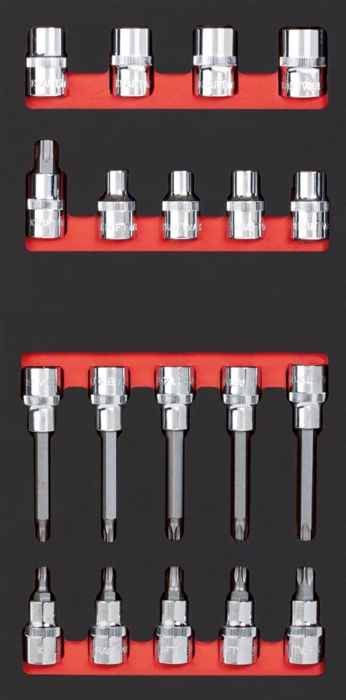 Kraftwerk Bit Steckschlüsselsatz 1/2 Zoll Torx 19 teilig Kraftwerk Bit Steckschlüsselsatz 1/2 Zoll Torx 19 teilig