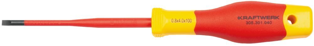 Kraftwerk Elektriker Schraubendreher Schlitz 4.0 mm Produktbild Kraftwerk Elektriker Schraubendreher Schlitz 4.0 mm