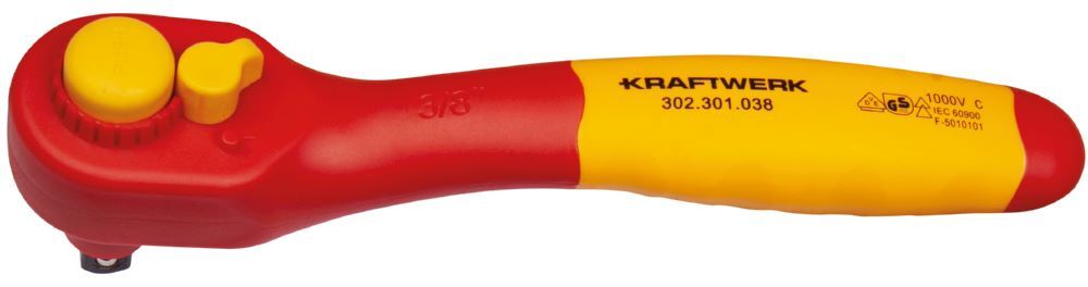 Kraftwerk Elektriker Umschaltknarre VDE 3/8 Zoll Produktbild Kraftwerk Elektriker Umschaltknarre VDE 3/8 Zoll