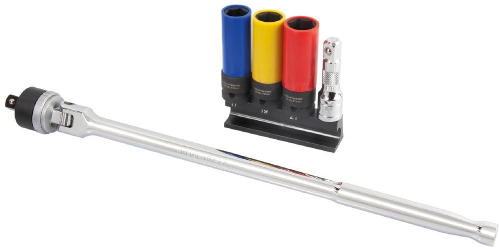 KRAFTWERK Gelenkgriff und Schlagsteckschlüssel Satz 1/2 Zoll 5 Teile Produktbild KRAFTWERK Gelenkgriff und Schlagsteckschlüssel Satz 1/2 Zoll 5 Teile