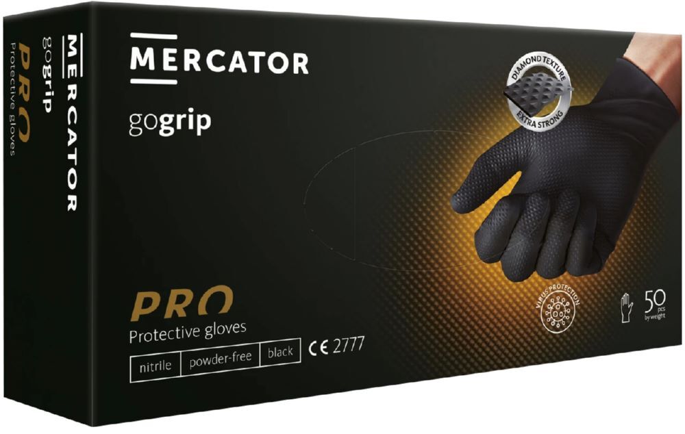 Kraftwerk Nitril Handschuhe Gogrip PRO Größe XXL schwarz 50 Stück Produktbild Kraftwerk Nitril Handschuhe Gogrip PRO Größe XXL schwarz 50 Stück bild 3