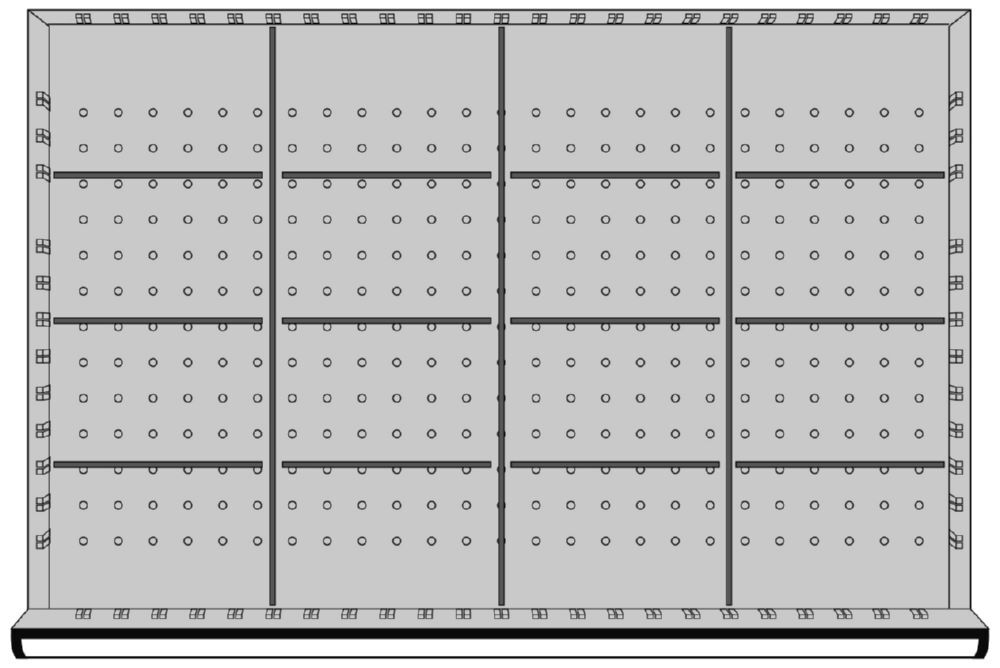 KRAFTWERK Einteilungssortiment 16 Fächer Höhe 50 mm 918x612 mm Produktbild KRAFTWERK Einteilungssortiment 16 Fächer Höhe 50 mm 918x612 mm bild 2