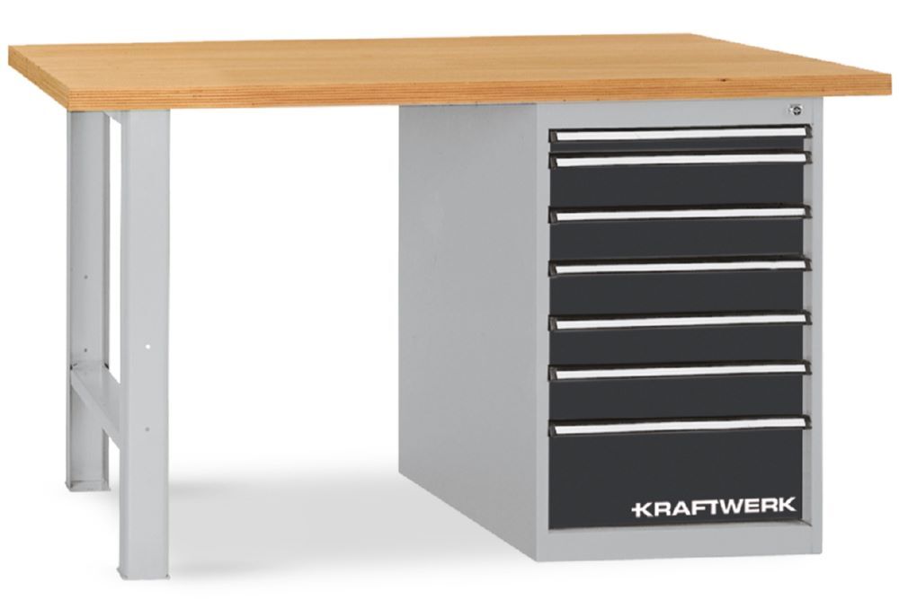 Kraftwerk Industry Werkbank 840x1500x700 mm TL 250 kg mit Schubladenbox 7 Produktbild Kraftwerk Industry Werkbank 840x1500x700 mm TL 250 kg mit Schubladenbox 7
