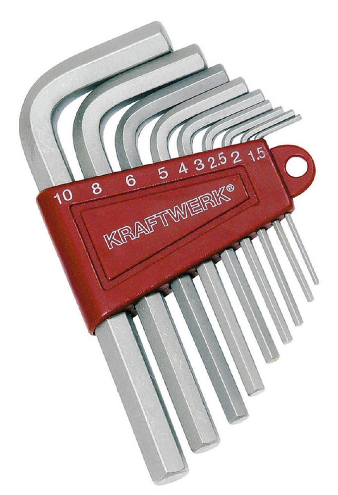 Kraftwerk Innen Sechskantschlüsselsatz 1.5 - 10 mm 9 teilig Produktbild Kraftwerk Innen Sechskantschlüsselsatz 1.5 - 10 mm 9 teilig