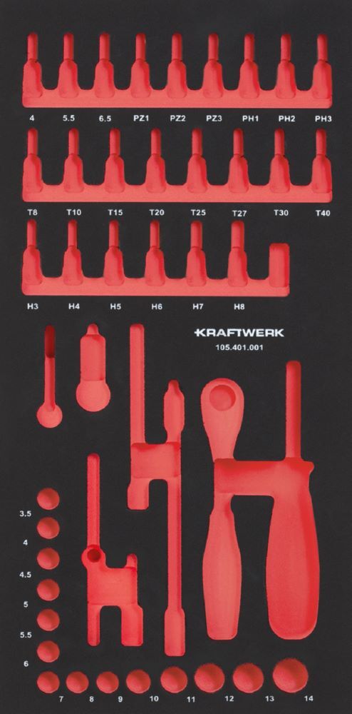 Kraftwerk PRO LINE EVA Einlage für Art. 105.401.001 20 x 40 cm leer Produktbild Kraftwerk PRO LINE EVA Einlage für Art. 105.401.001 20 x 40 cm leer