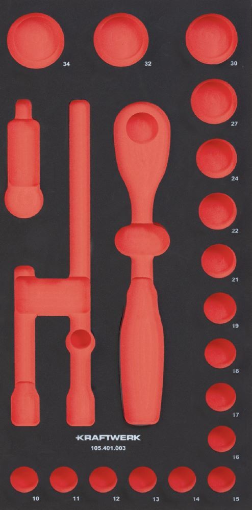 Kraftwerk PRO LINE EVA Einlage für Art. 105.401.003 20 x 40 cm leer Produktbild Kraftwerk PRO LINE EVA Einlage für Art. 105.401.003 20 x 40 cm leer