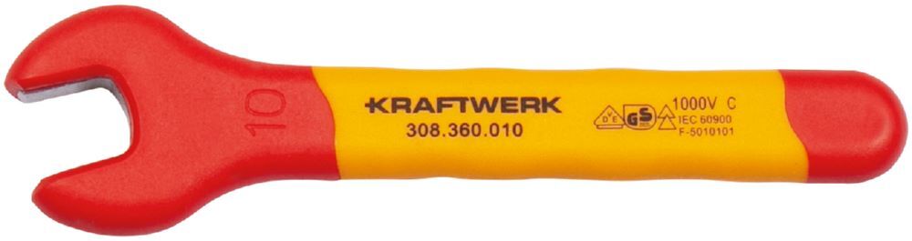 Kraftwerk Maulschlüssel 10 mm VDE Produktbild Kraftwerk Maulschlüssel 10 mm VDE