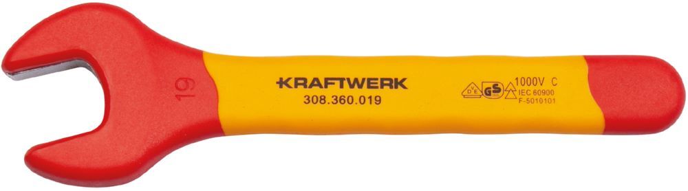 Kraftwerk Maulschlüssel 19 mm VDE Produktbild Kraftwerk Maulschlüssel 19 mm VDE