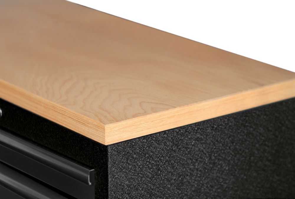 Produktbild MOBILIO Black 3er Werkstattschrank Eckelement Platte aus Buche bild 3