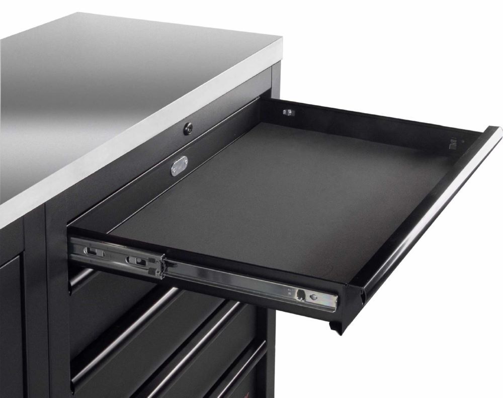 Produktbild MOBILIO Black 2er Werkstattschrank Platte aus Edelstahl 430 bild 6