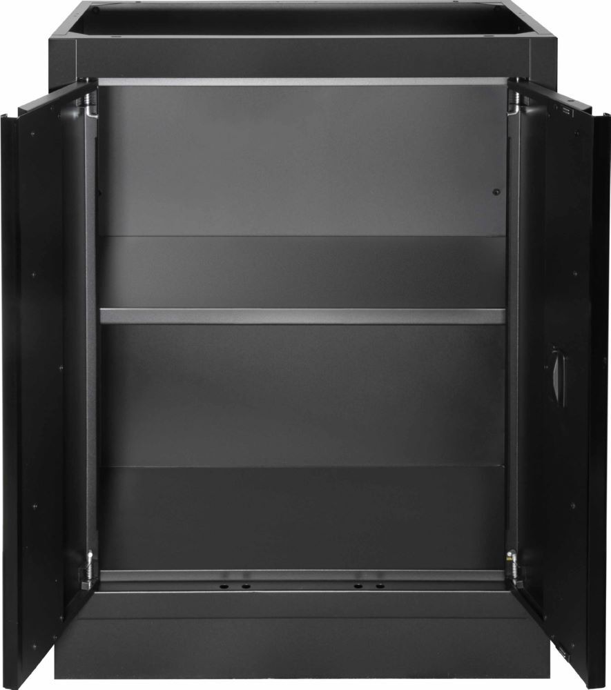 Produktbild MOBILIO Black 3er Werkstattschrank mit Lochwand Arbeitsplatte Buche bild 7