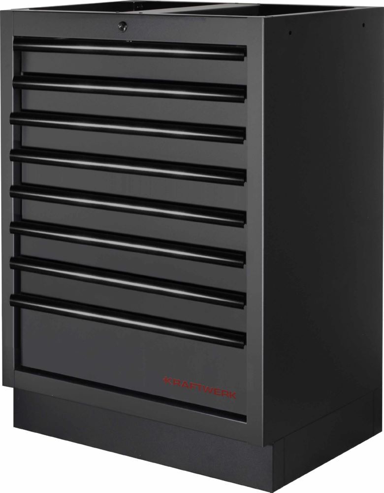 Produktbild MOBILIO Black 4er Werkstattsystem mit Lochwand Buche bild 3