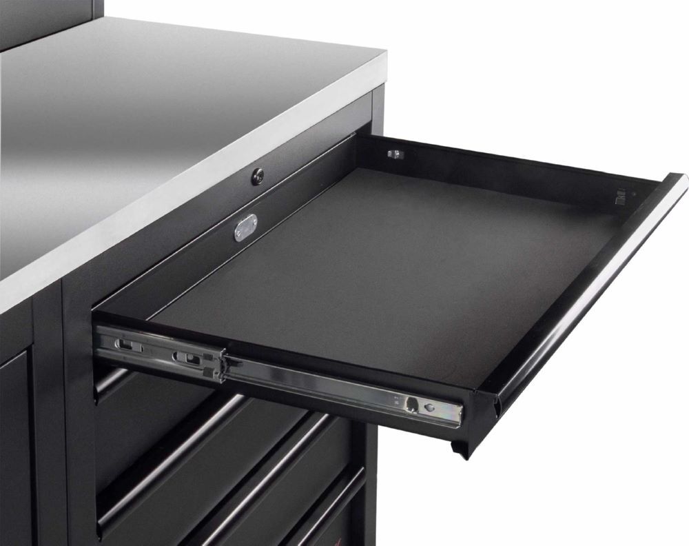 Produktbild MOBILIO Black 2er Werkstattschrank System Lochwand Edelstahl 430 bild 6