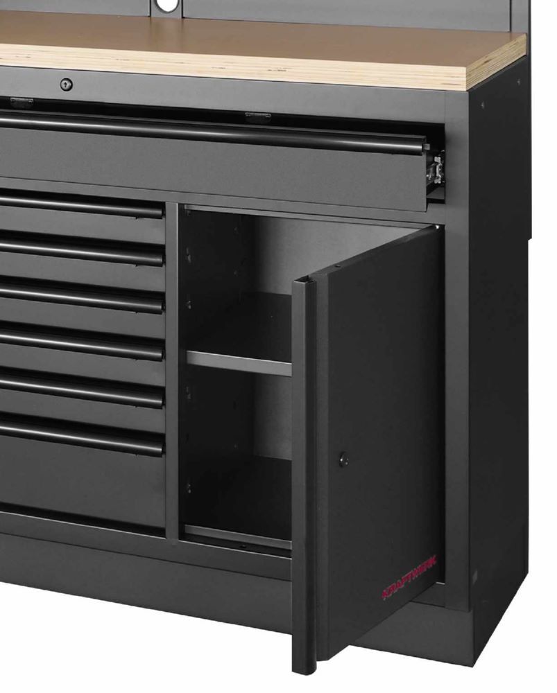 Produktbild MOBILIO Black Schubladenschrank 1360 mm 7 Schubladen 1-Türig bild 3