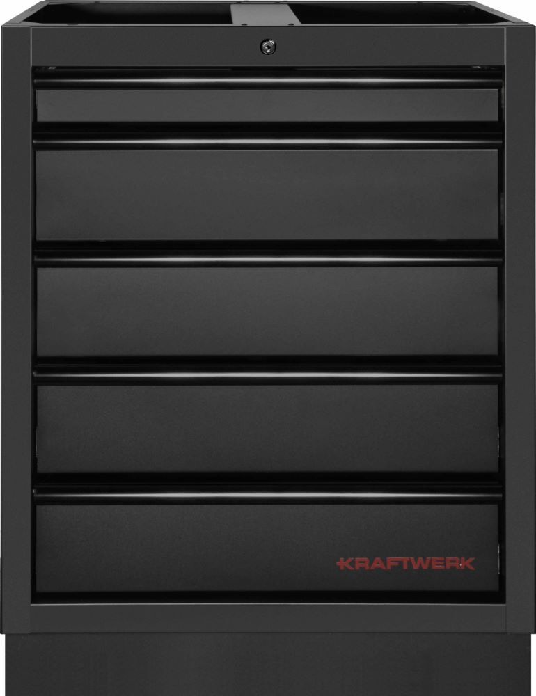 Produktbild Kraftwerk MOBILIO Black Schubladenschrank mit 5 Schubladen Unterschrank