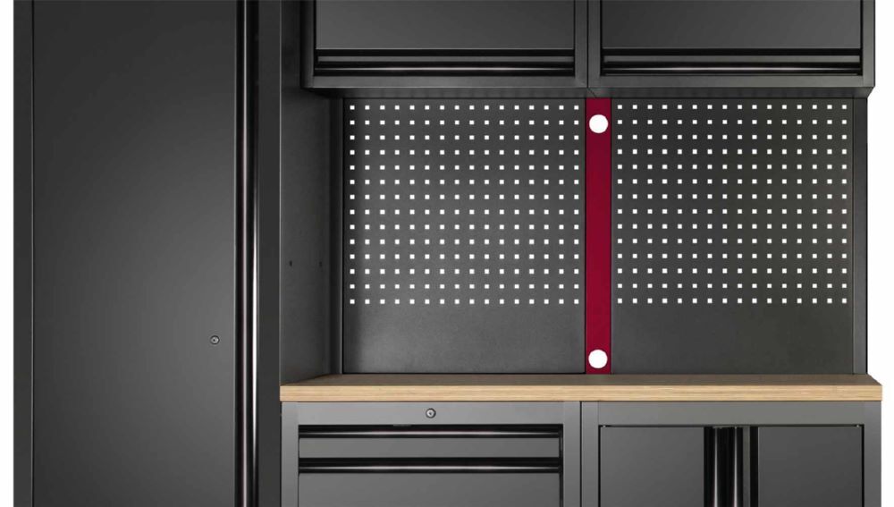 Produktbild MOBILIO Black Verbindungsstück mit Kabelführung für Lochwände bild 2