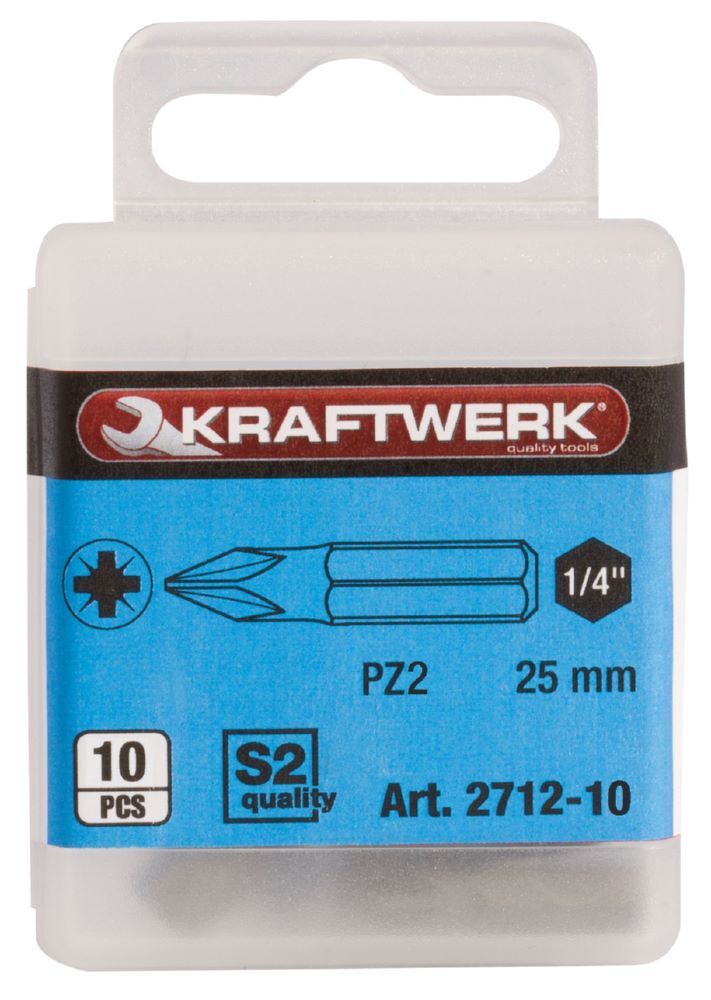 Kraftwerk Pozidriv Bit 25 mm PZ2 1/4 Zoll Produktbild Kraftwerk Pozidriv Bit 25 mm PZ2 1/4 Zoll