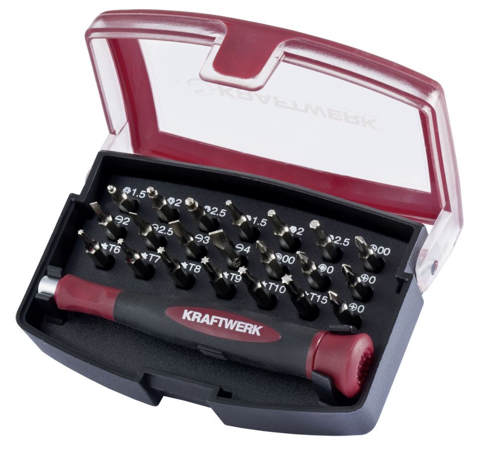 Kraftwerk Präzisions Bit Box 4mm 22 teilig Produktbild Kraftwerk Präzisions Bit Box 4mm 22 teilig