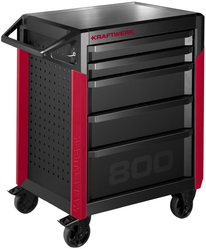Kraftwerk PRO LINE Werkstattwagen PT800 5 Schubladen Produktbild Kraftwerk PRO LINE Werkstattwagen PT800 5 Schubladen
