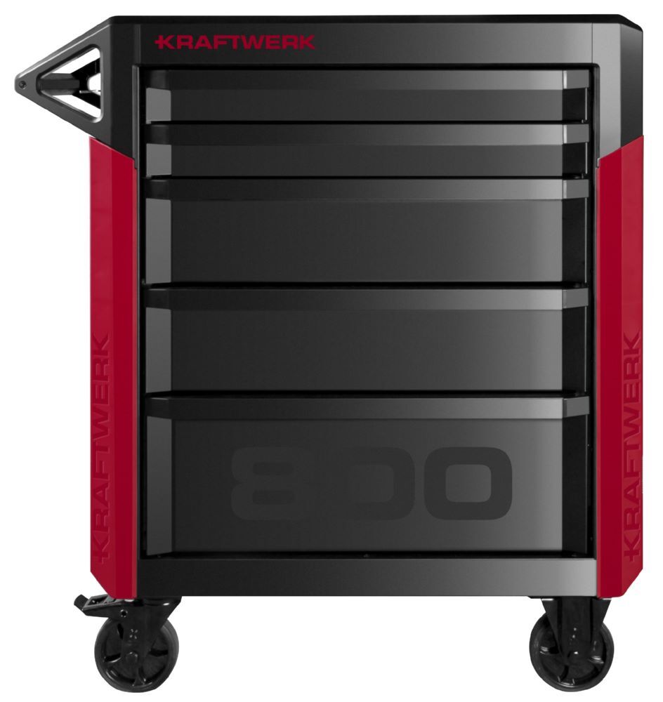 Kraftwerk PRO LINE Werkstattwagen PT800 5 Schubladen Produktbild Kraftwerk PRO LINE Werkstattwagen PT800 5 Schubladen bild 2