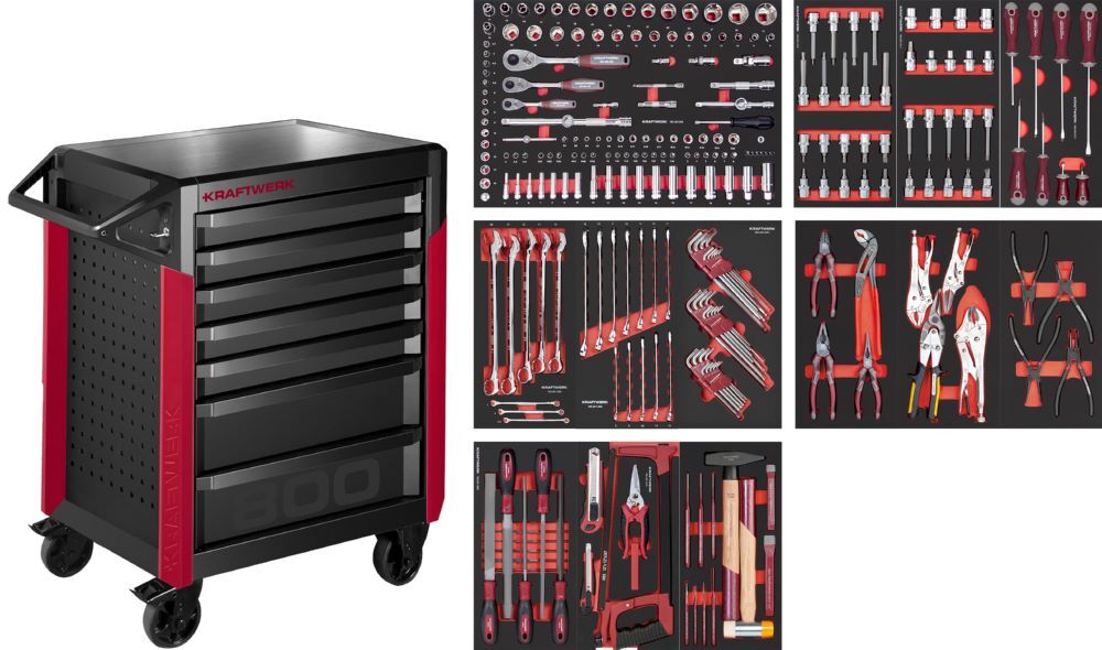 Kraftwerk PRO LINE Werkstattwagen PT800 mit 7 Schubladen 274 Teile Produktbild Kraftwerk PRO LINE Werkstattwagen PT800 mit 7 Schubladen 274 Teile