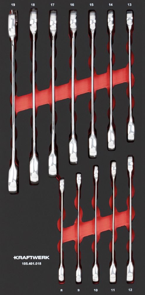 Kraftwerk Ratschen Ringmaulschlüsselsatz 12 teilig Produktbild Kraftwerk Ratschen Ringmaulschlüsselsatz 12 teilig