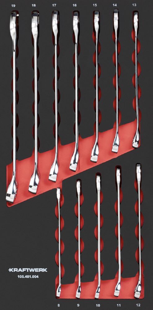 Kraftwerk Ringmaulschlüsselsatz 12 teilig Produktbild Kraftwerk Ringmaulschlüsselsatz 12 teilig