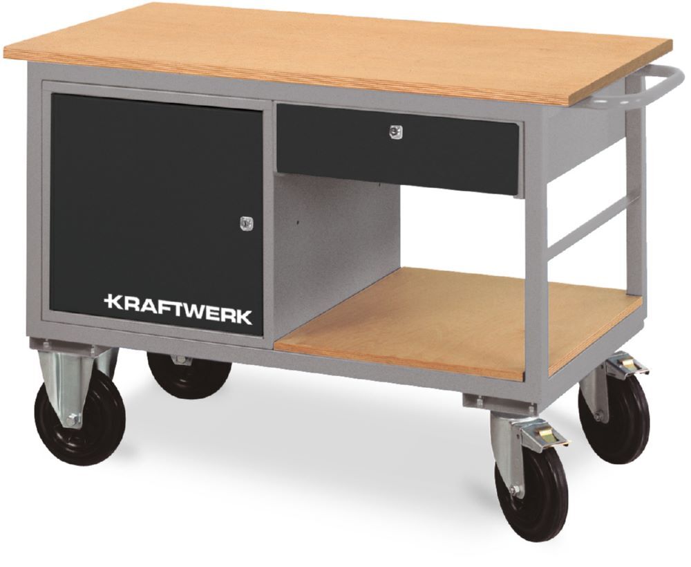 Kraftwerk Rollwerkbank mit 1 Schubladenbox 1 Schublade und 1 Ablage Produktbild Kraftwerk Rollwerkbank mit 1 Schubladenbox 1 Schublade und 1 Ablage