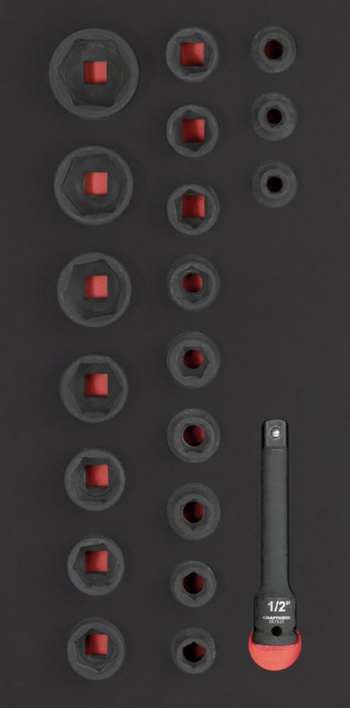 Kraftwerk Schlag Steckschlüssel Einlage 1/2 Zoll 20 teilig Produktbild Kraftwerk Schlag Steckschlüssel Einlage 1/2 Zoll 20 teilig