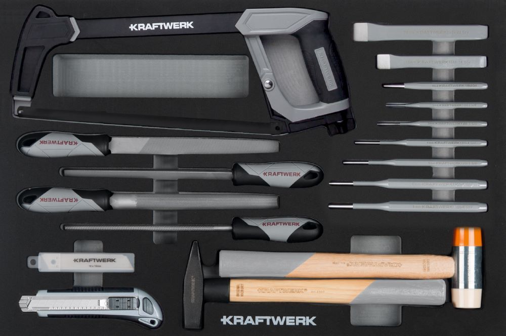 Kraftwerk Hammer/ Schneid und Feilen Einlage 27 teilig Produktbild Kraftwerk Hammer/ Schneid und Feilen Einlage 27 teilig